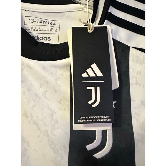 NWT JUVENTUS HOME JERSEY 2024/25 - KIDS size 13-14Y164 soccer serieA - Picture 8 of 12